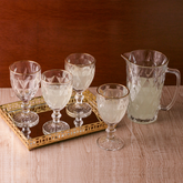 Taças Diamond com Jarra e Bandeja